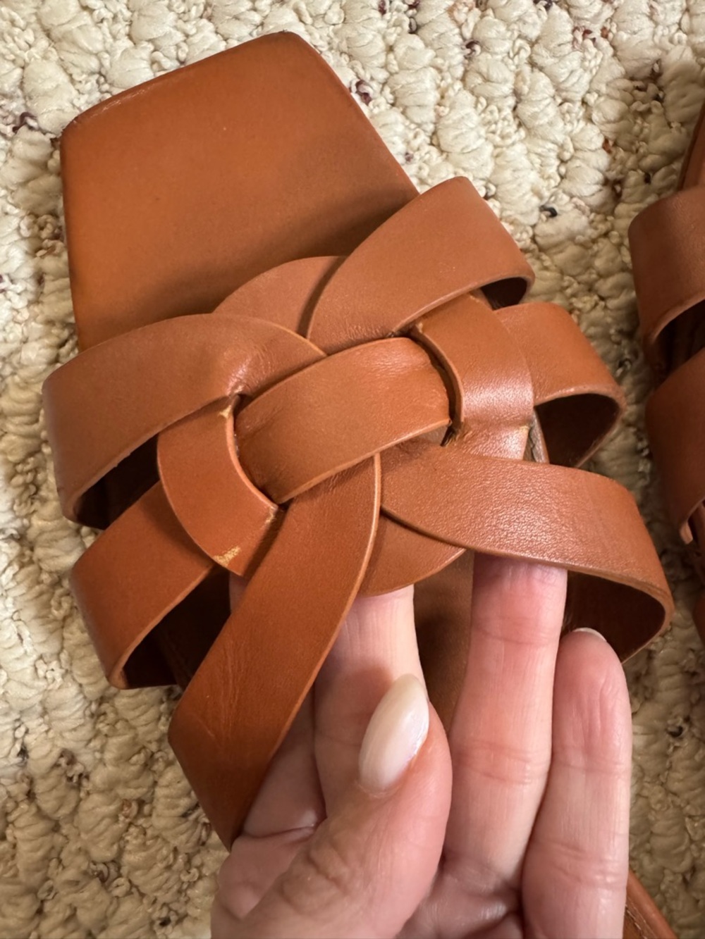 SAINT LAURENT TRIBUTE MULES IN SMOOTH LEATHER Color Amber - Picture 5 of 8